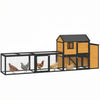 Poulailler Grand 339 cm L, Maison en Bois pour Poules avec Course