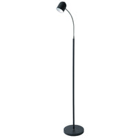 Lampe à pied de Dainolite avec fini noir satiné et ampoule à DEL de 5 W