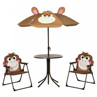 Outsunny Ensemble Table Et Chaises De Pique-nique Pour Enfants, Meubles De Jardin Pliants D'exterieu