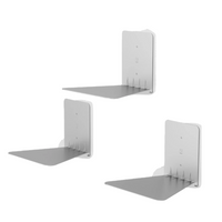 Tablette dissimulée moderne de Umbra en acier argenté - ensemble de 3
