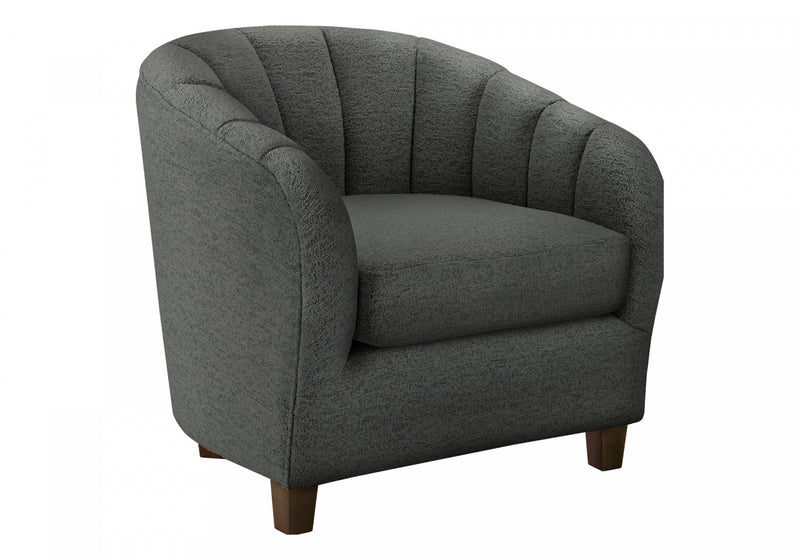 Monarch Specialties - Chaise D'Appoint, 31\"H, Rembourre, Salon, Chambre A Coucher, Gris Fonce, Transitionnel