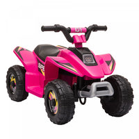Qaba Quad, Vehicule Electrique Alimente Par Batterie 6 V, Quad A 4 Roues Avec Interrupteur Avant Et