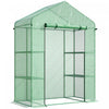 Outsunny Mini Serre, Serre De Jardin Avec 4 Etageres, Porte A Enroulement