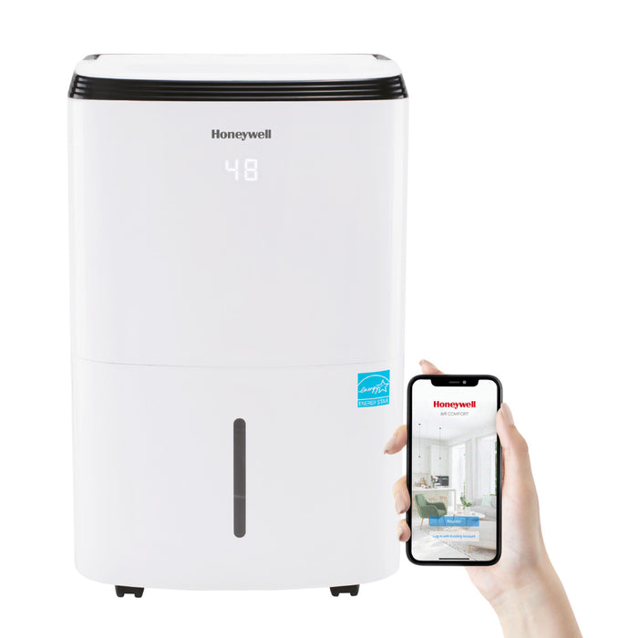 Deshumidificateur portable intelligent Honeywell - 50 pintes - Blanc