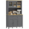 HOMCOM Armoire de garde-manger de cuisine de 71 po avec etageres reglables