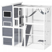 Pawhut Catio Enclos D'exterieur Pour Chat, 76