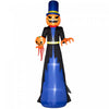 Outsunny Gonflable Faucheuse Tete De Citrouille D'halloween Led De 10 Pi