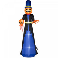 Outsunny Gonflable Faucheuse Tete De Citrouille D'halloween LED De 10 Pi