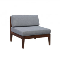 Fauteuil de terrasse Summerlyn en tissu pour l’intérieur et l’extérieur - noyer