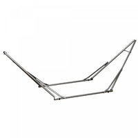 Outsunny 2 En 1 Support De Hamac En Acier, Noir
