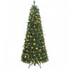 HOMCOM Sapin de Noel Pop Up Pre-illumine de 183 cm, Sapin Artificiel Pliable, Vert
