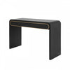 Console en bois Olivia 120 cm avec tiroirs - noire
