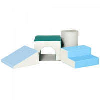 Qaba Ensemble De Jeu En Mousse Pour Tout-petits Et Enfants, Ensemble D'escalade Doux Et Sur Pour Enf