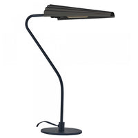 Lampe de table Cassie de Dainolite avec fini noir mat et 1 ampoule incandescente
