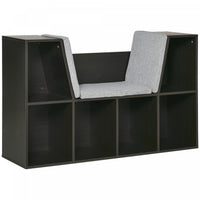 Homcom Coffre A Jouets Armoire De Rangement Pour Enfants Etagere D'exposition Pour Jouets Vetements