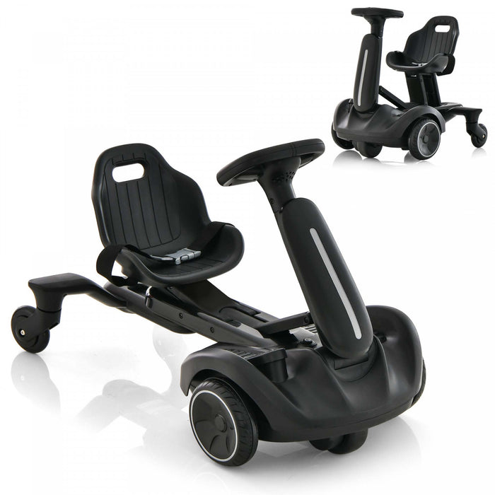 Costway Kart Electrique 6 V Pour Enfants, Vehicule De Derapage Pour Enfants, Siege Reglable A 2 Positions, Rotation A 360°, Roues Durables, Vitesse Max 4,8 Km/h, Klaxon, Pour Les 3 A 8 Ans