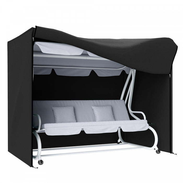 Outsunny Housse pour Balancelle 3 Places, Etanche 420D, Noir