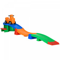 Qaba Montagnes Russes Haut Et Bas De 9,8 Pieds Pour Enfants, 4 Pieces, Montagnes Russes Pour Tout-pe