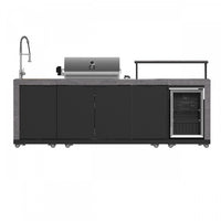  Cuisine d'exterieur Rimini de, 62 600 BTU, refrigerateur de 2,4 pi³, comptoirs gris – FODKT2544BLK