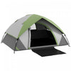 Outsunny Tente De Camping Pour 4 A 5 Pers Avec Sol Cousu, Etanche 3 000 Mm