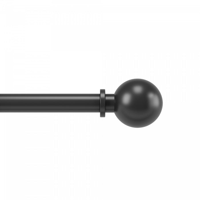  Tringle à rideaux extensible Bolas de Umbra noir mat de 1 po - 72 po à 144 po