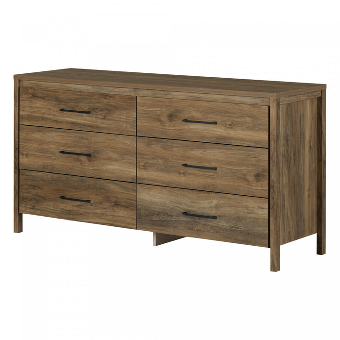 Gravity Commode 6 Tiroirs - Manguier Naturel