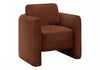 Monarch Specialties - Chaise D'Appoint, 32\"H, Rembourre, Salon, Chambre A Coucher, Tissu Terracotta