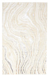 Tapis Contemporain/Moderne Clara 5'0\" x 8'0\" en Ivoire