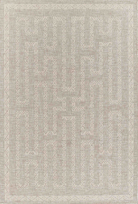 Tapis Transitionnel Maze 5'3\" x 7'0\" en Gris