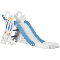 Qaba Toboggan D'interieur Pour Enfants De 1.5 A 3 Ans, Toboggan D'escalade Sur Le Theme De L'espace,