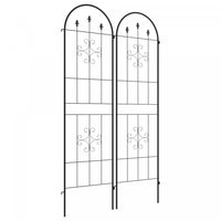 Lot De 2 Treillis De Jardin En Metal Pour Plantes Grimpantes Et Fleurs