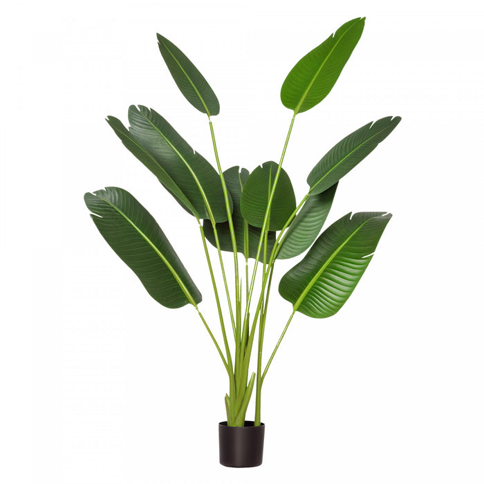 HOMCOM Bananier artificiel 1,5 m en pot pour interieure et exterieure