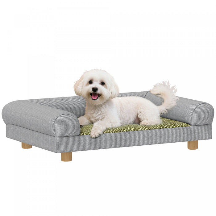 Lit Canape pour Chiens avec Pieds Solides pour Petits Chiens, Gris