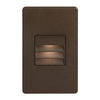 Lampe d’escalier et murale Bella de Dainolite avec persienne, fini bronze et ampoule à DEL de 3,3 W