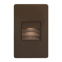Lampe d’escalier et murale Bella de Dainolite avec persienne, fini bronze et ampoule à DEL de 3,3 W