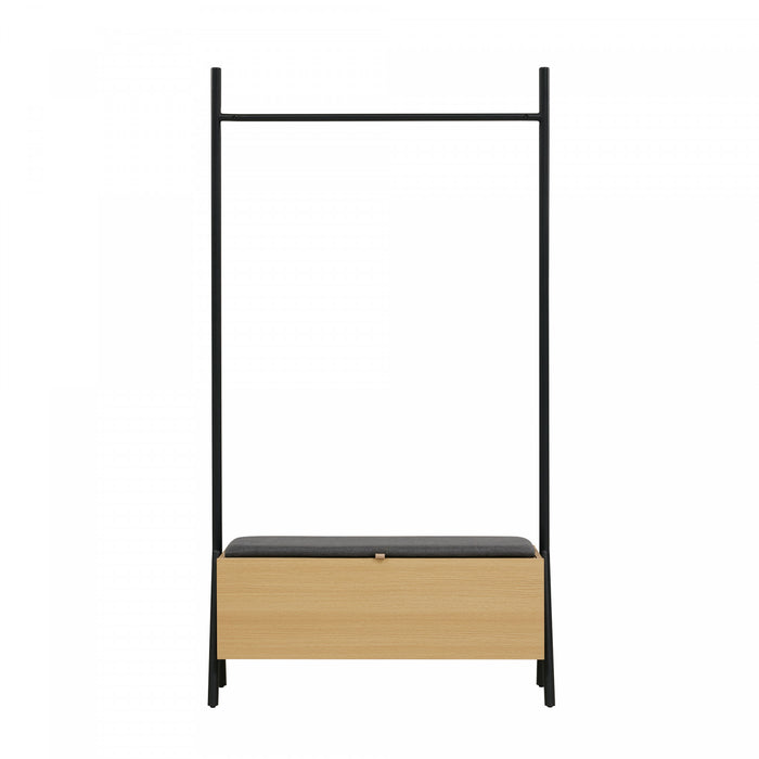Placard suspendu ouvert Paloma Modern 38\" en chene clair