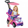 Qaba Voiture 3 En 1 Pour Enfants Voiture Coulissante Pour Tout-petit, Rose