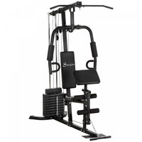 Soozier Machine De Gym A Domicile Multifonction Avec Pile De Poids De 99 Lb
