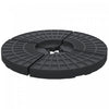 Outsunny - Lot de 4 poids pour pied de parasol - Support pour parasol d'exterieur