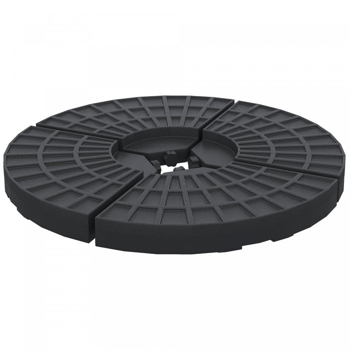 Outsunny - Lot de 4 poids pour pied de parasol - Support pour parasol d'exterieur