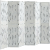 Homcom Separateur De Piece A 6 Panneaux, Ecran De Confidentialite De 5,6'