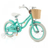 Prorider 14\" Velo Enfant Avec Roues D'entrainement Reglable Guidon Siege Frein A Main Vert