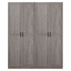 Armoire de rangement Cornelia Modern 30\" en gris (7 etageres) - Lot de 2