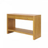 Console de style maison de campagne Aubrey 120 cm avec rangement - brune