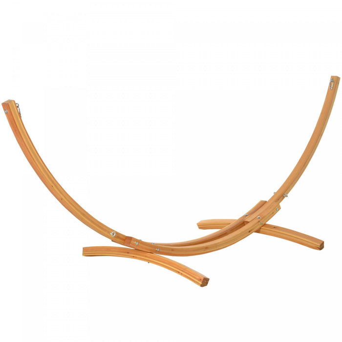 Outsunny 11' Support De Hamac En Bois Accessoires De Camp De Pique-nique De Jardin Universels, 484 Lb