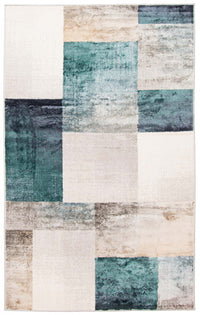 Carpette Rylie bleu sarcelle - 5 pi 0 po x 8 pi 0 po
