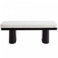  Olivia Banc Ottoman en Bois de 47,5