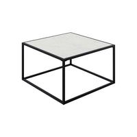 Muse Table Carree avec Plateau en Marbre