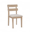 Chaise de salle à manger Drury en tissu naturel - ensemble de 2