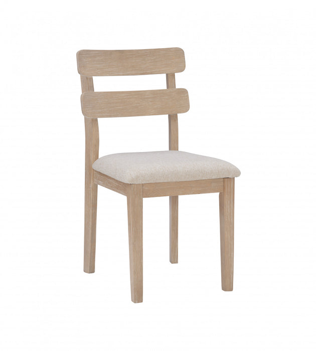 Chaise de salle à manger Drury en tissu naturel - ensemble de 2